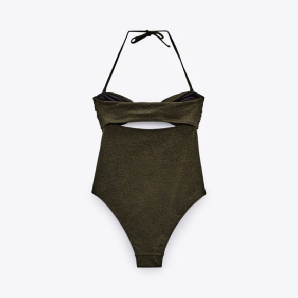 KNOTTED SWIMWEAR KHAKI - Picture 5 of 5
